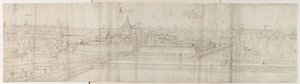 Uitzicht op het Paleis van Cantecroy nabij Antwerpen en het omliggende platteland, 1557-58